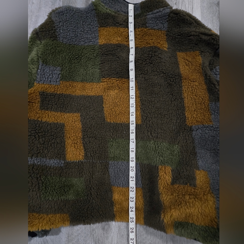 ASOS Multicolor Fleece Jacket Large - Picture 3 of 4